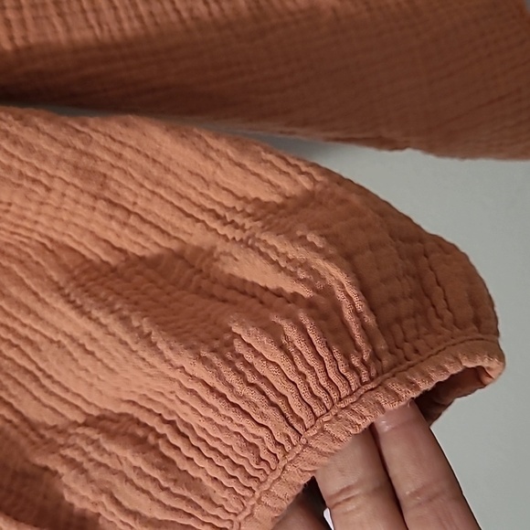 Nation LTD Mimi Romance Tee Gauzy Cotton Women's Large Bisou Boho Blouse Top NEW - Picture 6 of 11